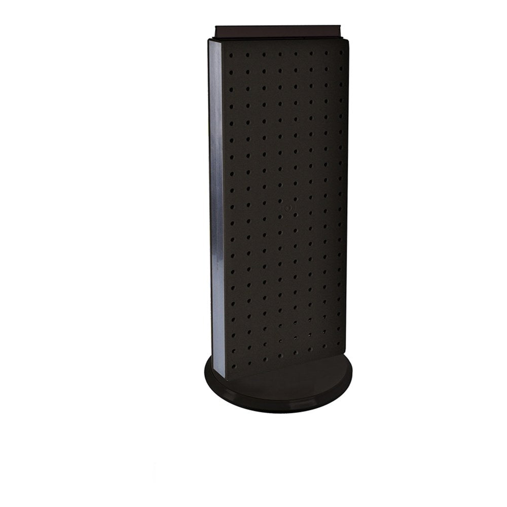 Azar Displays Revolving Pegboard Counter Display, 20-5/8inH x 8inW x 9inD, Black