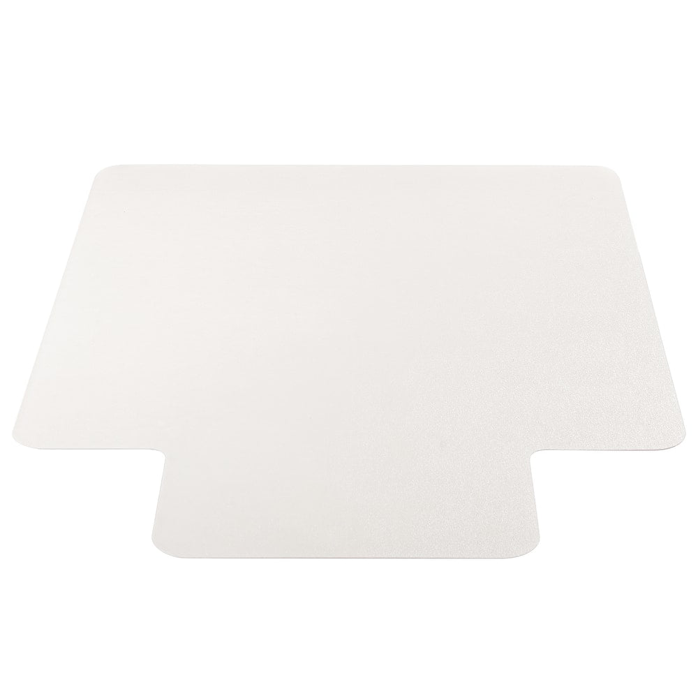 Deflecto SuperMat+ Vinyl Non-Studded Anti-Microbial Chair Mat For Hard Floors, 36in x 48in, Clear