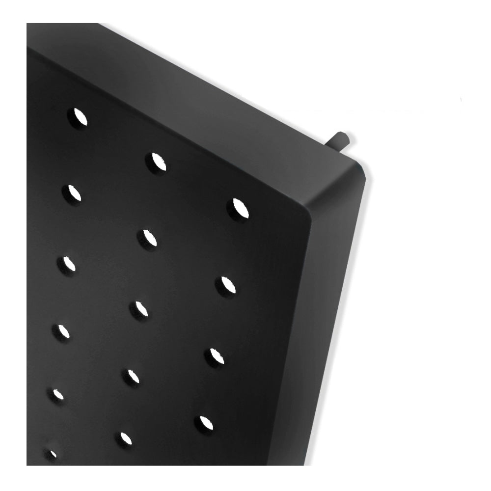 Azar Displays Pegboard Wall Panels, 20-5/8inH x 8inW x 7/8inD, Black, Pack Of 2 Panels