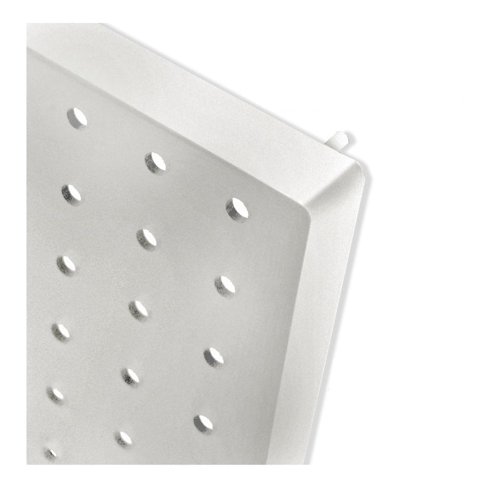 Azar Displays Pegboard Wall Panels, 20-5/8inH x 8inW x 7/8inD, White, Pack Of 2 Panels