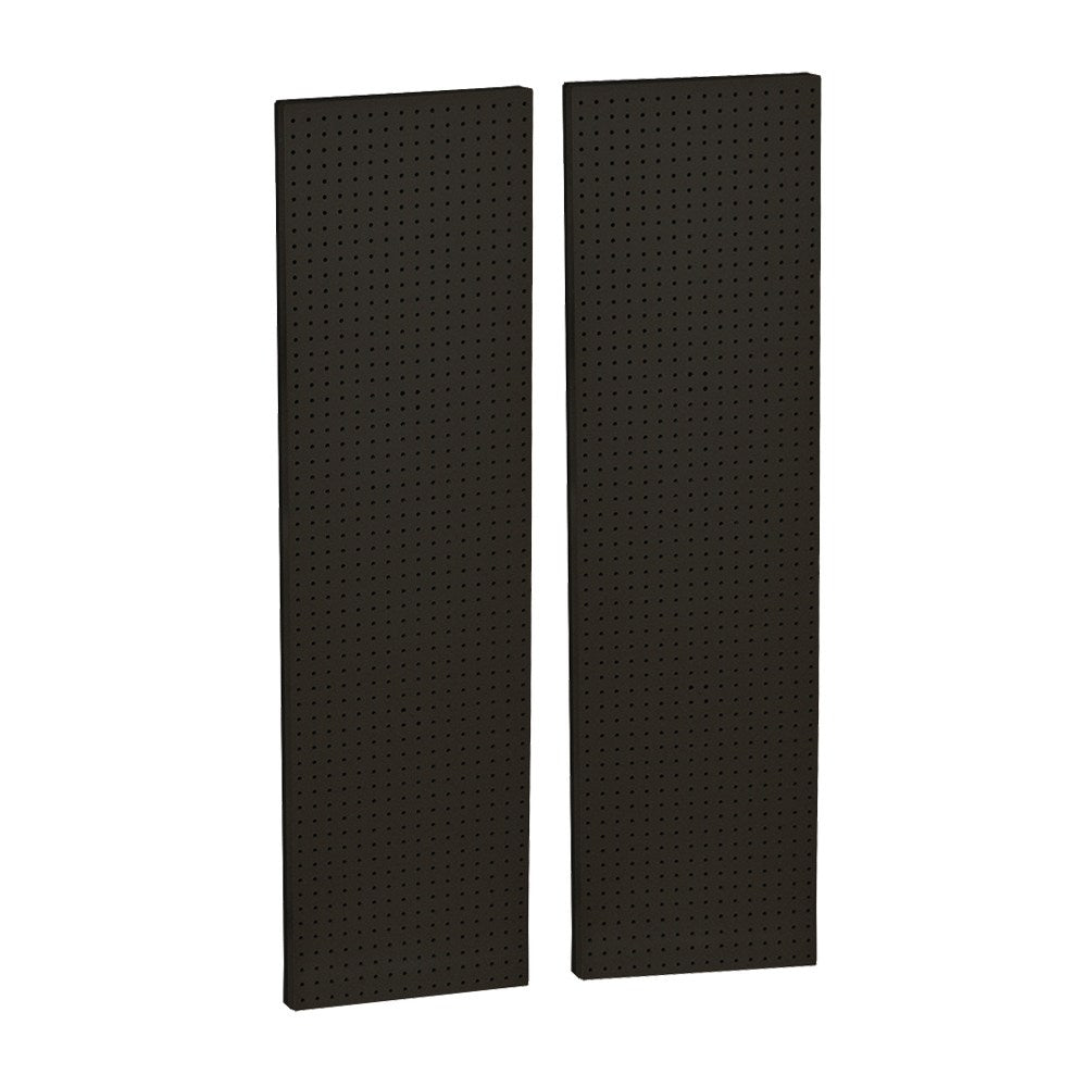 Azar Displays 1-Sided Pegboard Wall Panels, 60inH x 16-1/8inW x 7/8inD, Black, Pack Of 2 Panels