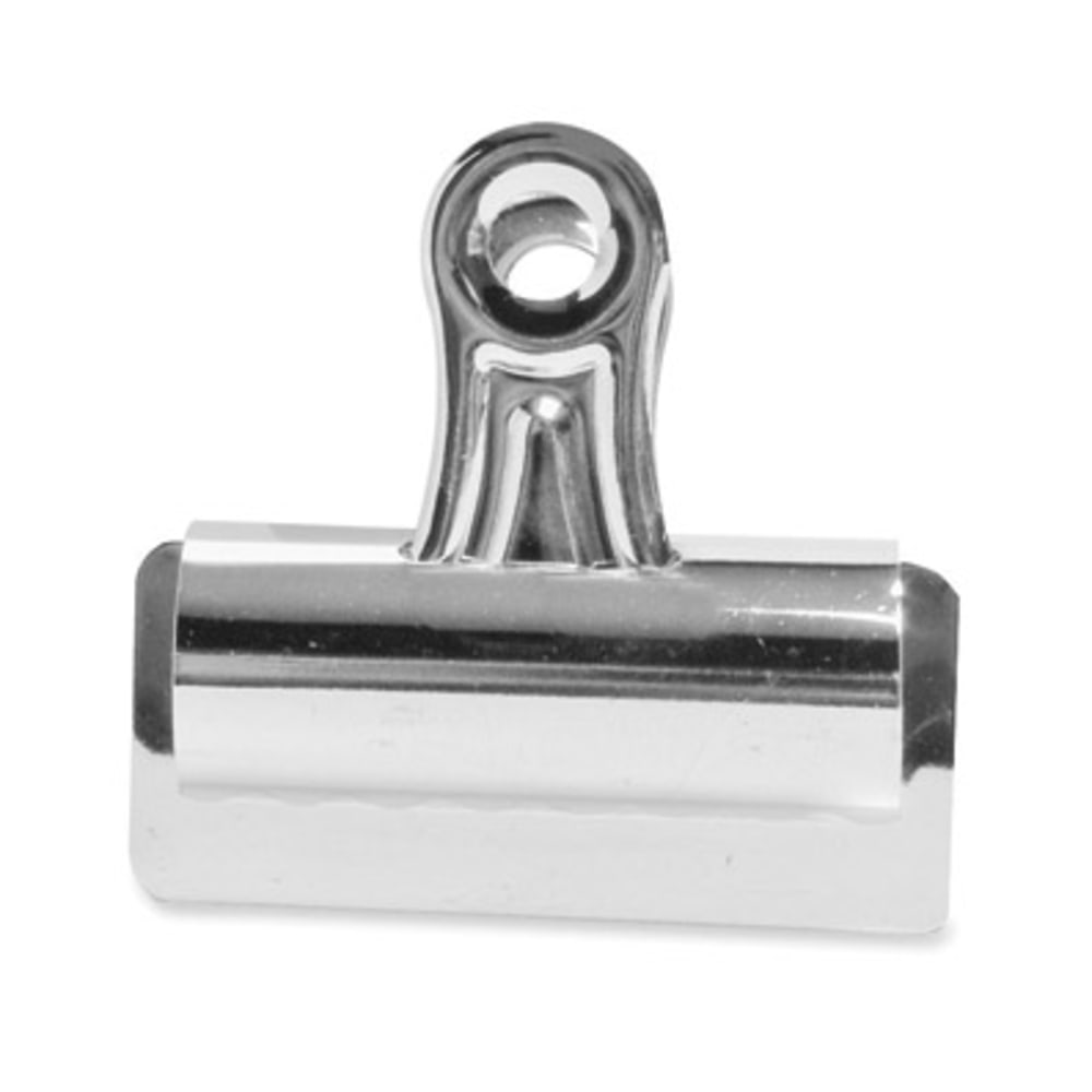 Elmers Grip Steel Bulldog Clips, 1in Size, Silver, Box Of 12