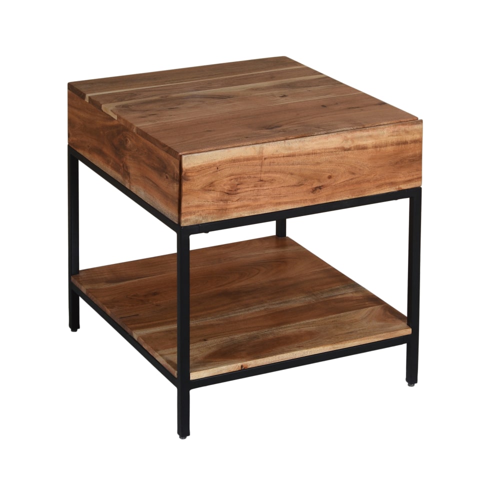 Coast to Coast Darius Accent/End Table, 24inH x 22inW x 24inD, Springdale Natural