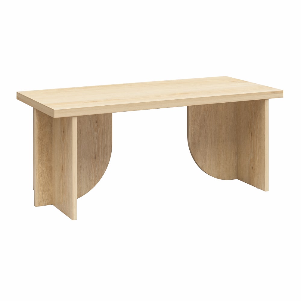 Ameriwood Home Novogratz Voler Coffee Table, 16-3/4inH x 41-1/2inW x 18-15/16inD, Light Oak