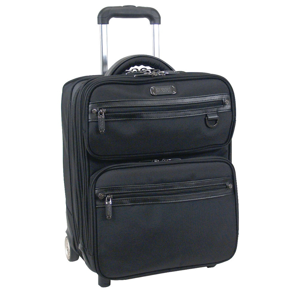 Kenneth Cole Reaction Vertical Wheeled Overnighter For Laptops Up To 17in, Black