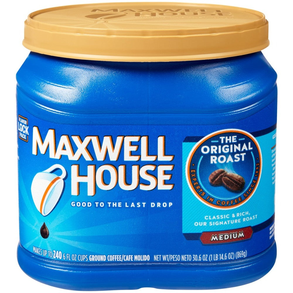 Maxwell House Ground Coffee, Medium Roast, Medium Roast, 1.91 Lb Per Bag