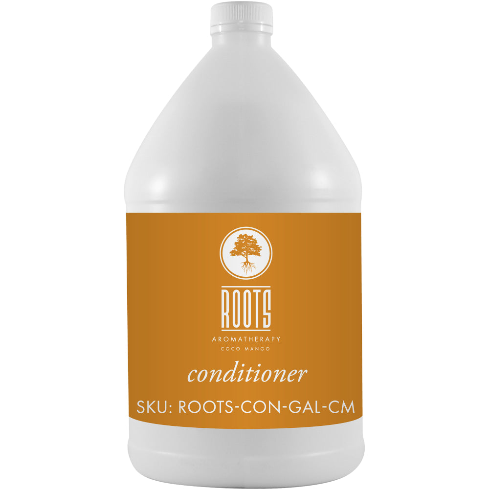 Hotel Emporium Bulk Conditioner, 1 Gallon, Roots Aromatherapy Coco Mango, Case Of 4 Bottles