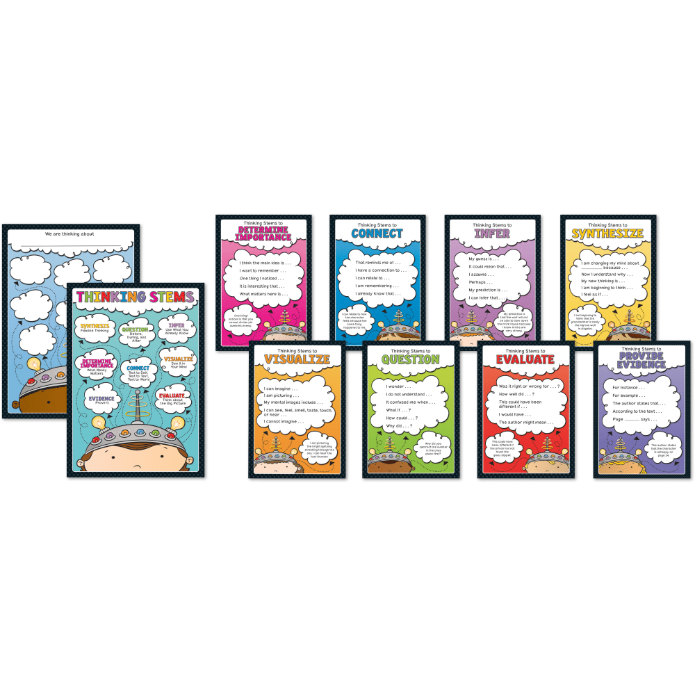 Carson-Dellosa Thinking Stems Bulletin Board Set, Multicolor, Grades K-5