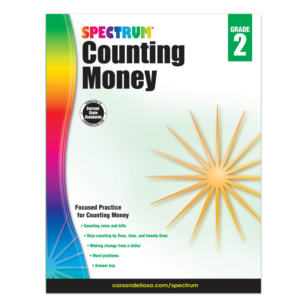 Spectrum Counting Money Workbook, Grade 2
