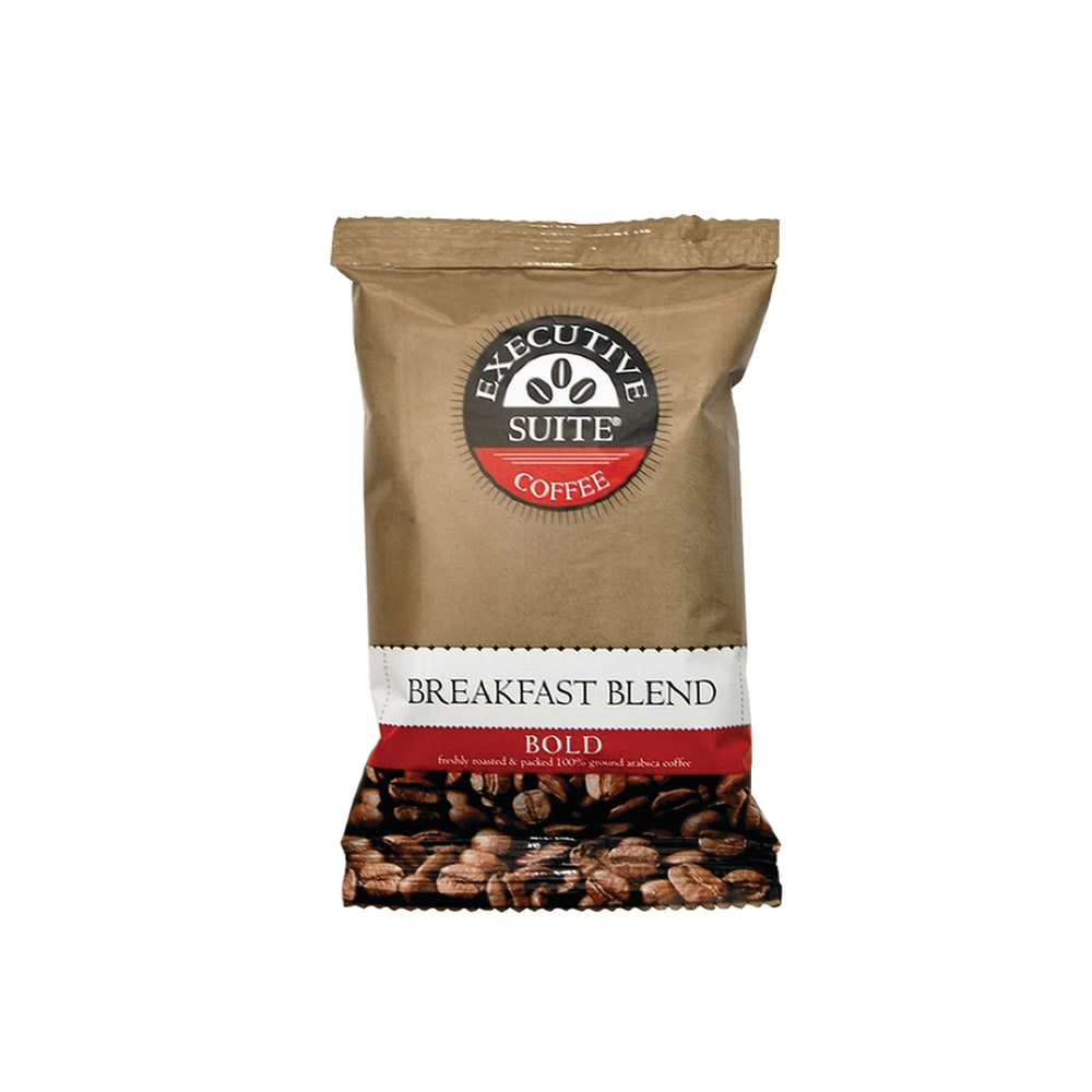Executive Suite Coffee Single-Serve Coffee Packets, Bold Roast, Breakfast Blend, 1.5 Oz, Carton Of 42