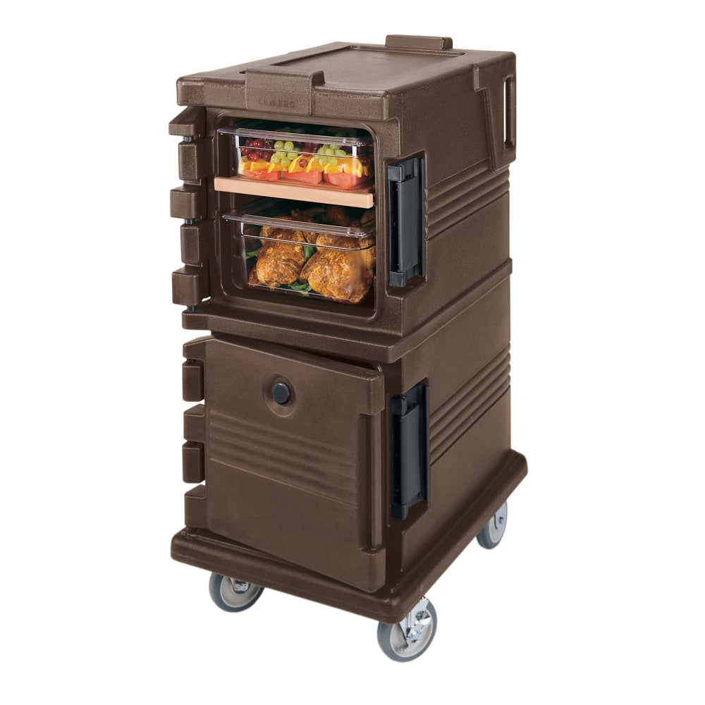 Cambro UPC600 Ultra Camcart Food Pan Cabinet, 45inH x 21-1/2inW x 27-1/8inD, Dark Brown