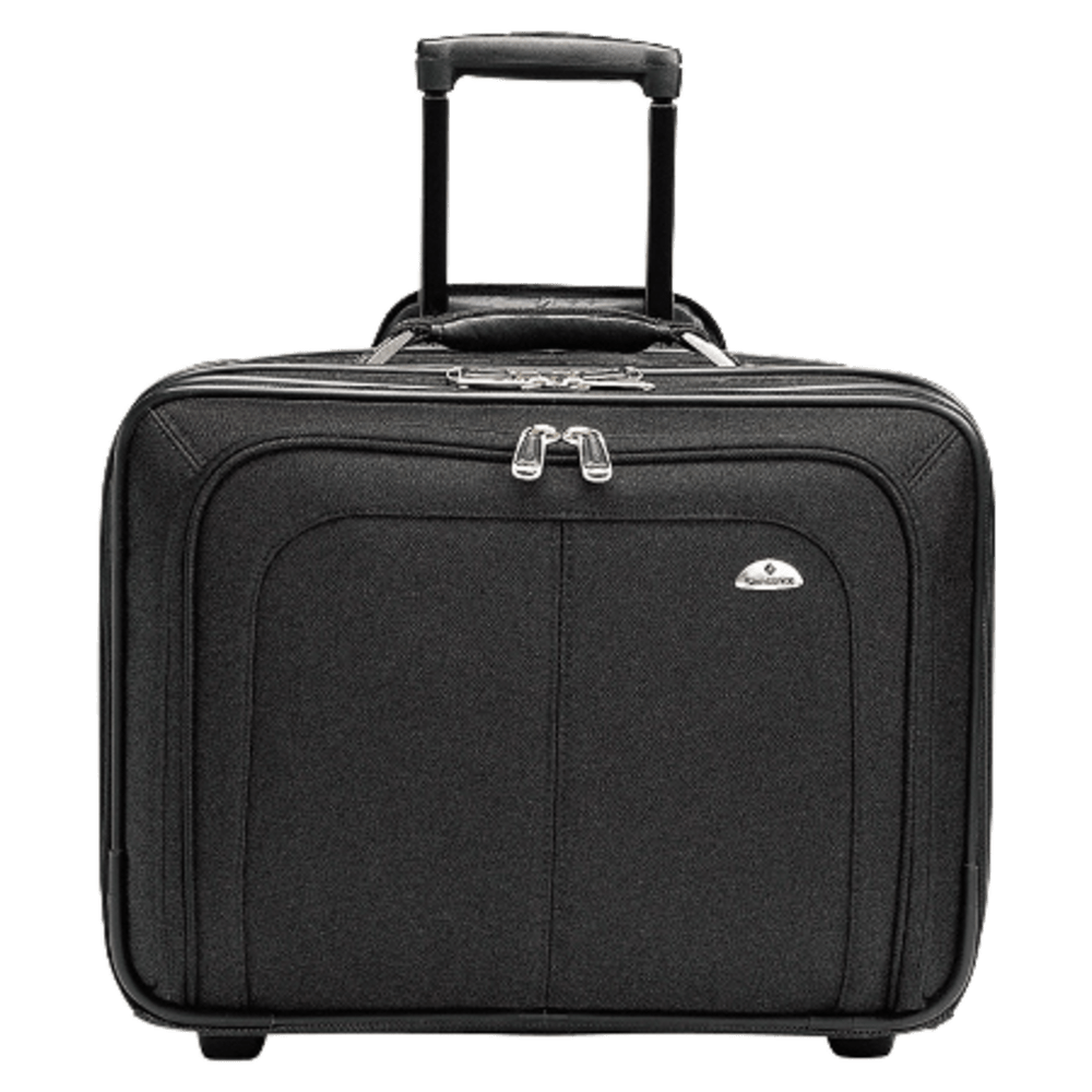 Samsonite Zip Away Ballistic Rolling Notebook Case, 13in x 17.25in x 7.5in, Black