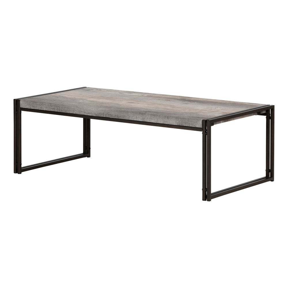 South Shore Gimetri Coffee Table, 15inH x 23-3/4inW x 47-1/4inD, Soft Gray
