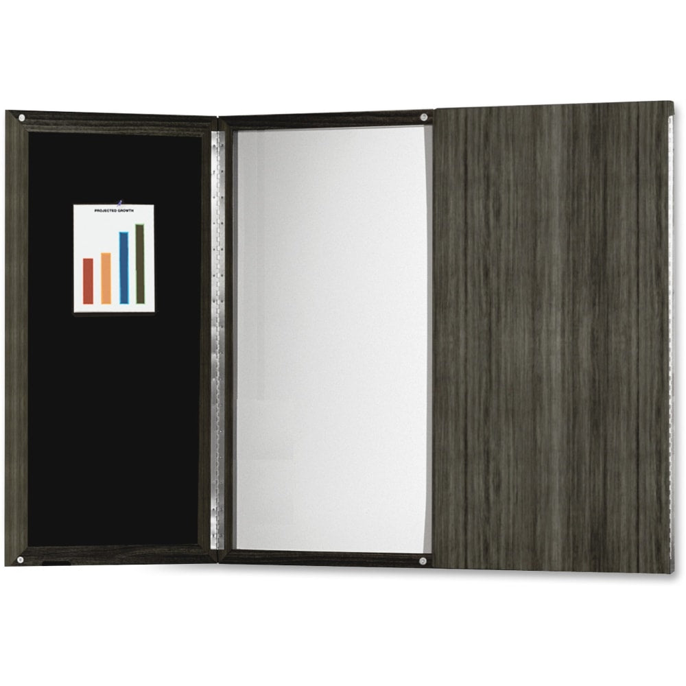 Mayline Presentation Non-Magnetic Dry-Erase Whiteboard, 48in x 48in, Gray Frame