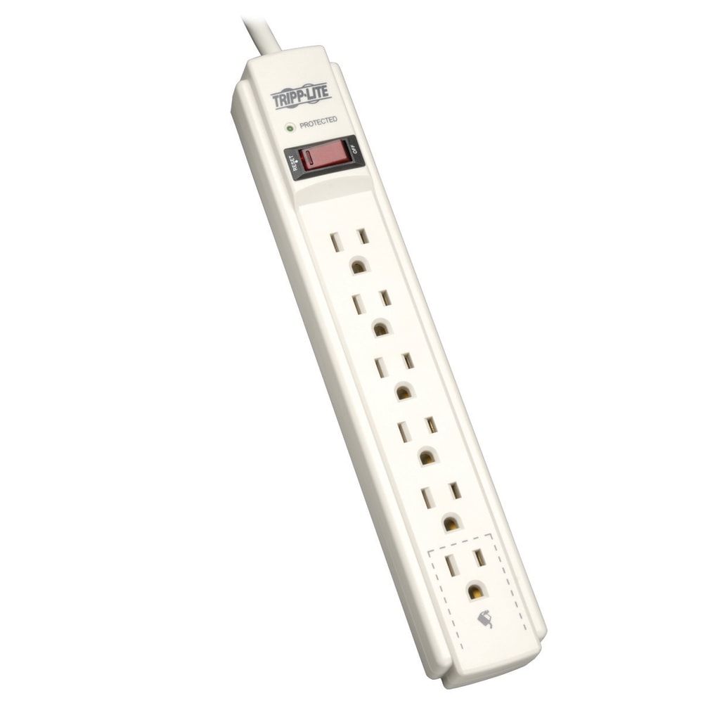 Tripp Lite Protect It! Six-Outlet Surge Suppressor, 4ft Cord