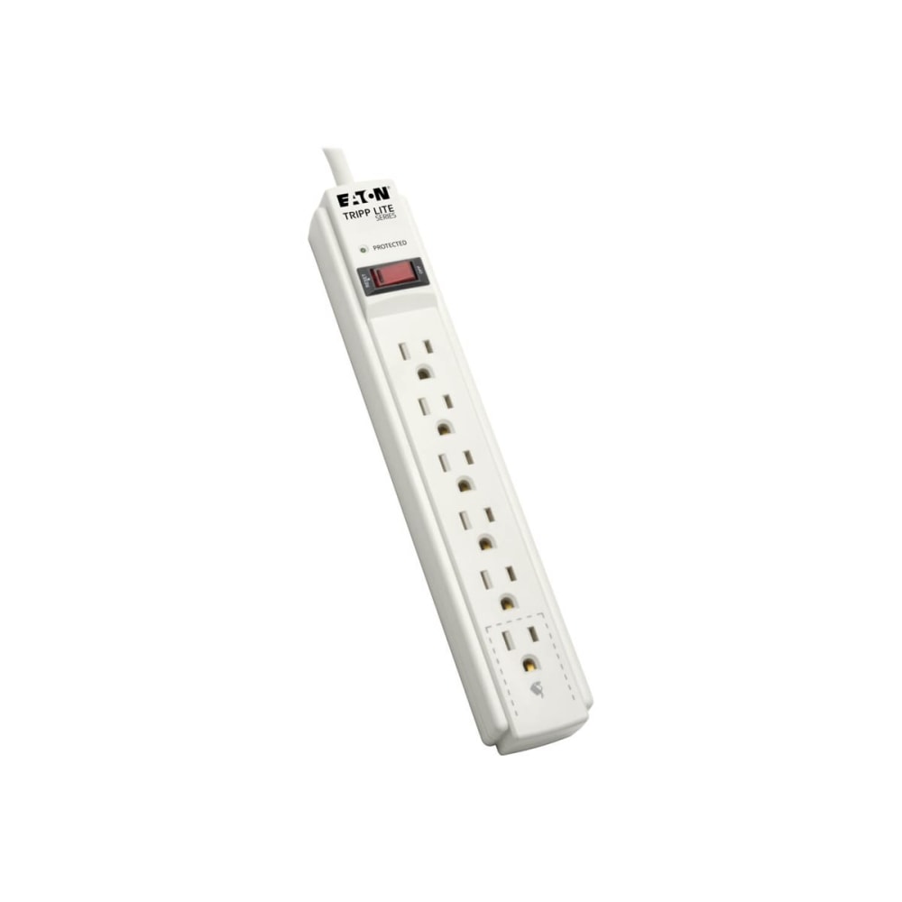 Tripp Lite Protect It! 6-Outlet Surge Protector 6 ft. Cord 790 Joules Diagnostic LED Light Gray Housing - 6 x NEMA 5-15R - 1800 VA - 790 J - 120 V AC Input - 120 V AC Output