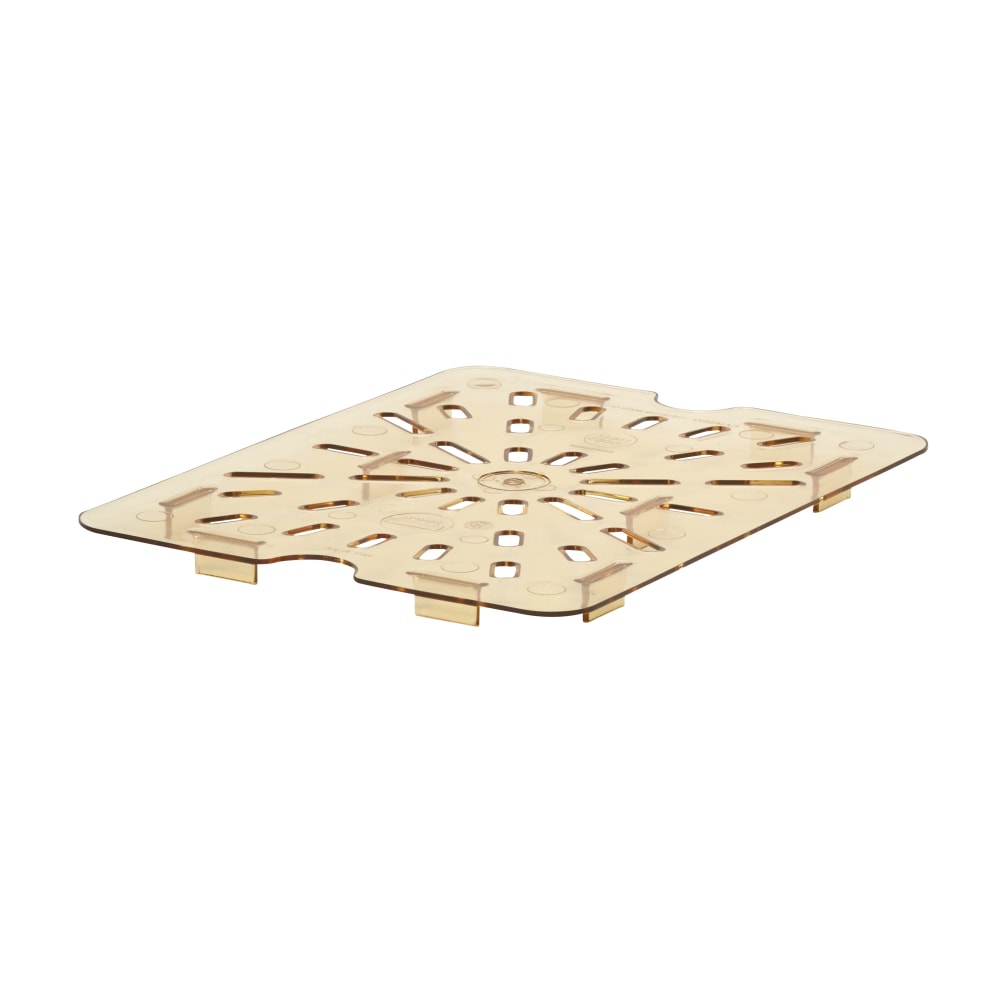 Cambro H-Pan High-Heat Drain Shelves For GN 1/2 Food Pans, Amber, Pack Of 6 Shelves