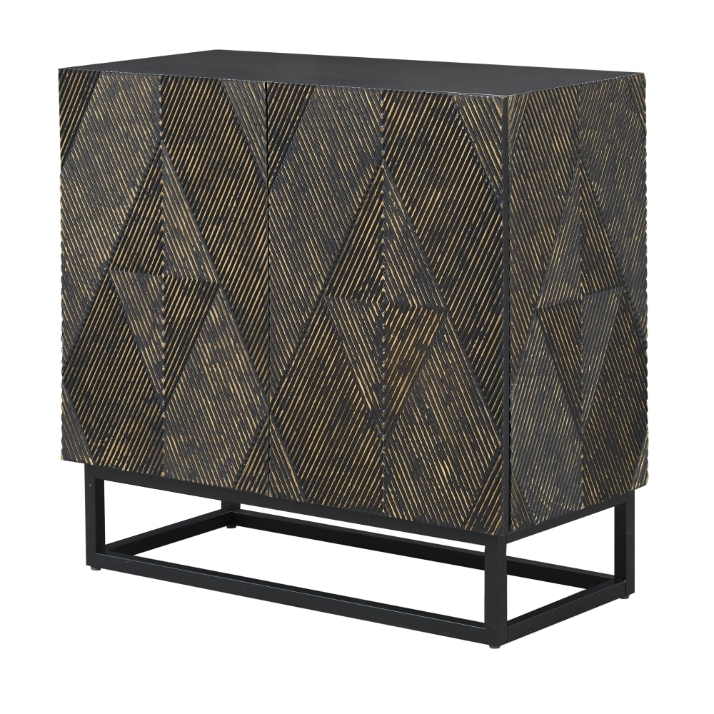 Coast to Coast Tucker Storage Cabinet, 35inH x 37inW x 16inD, Reese Textured Finish