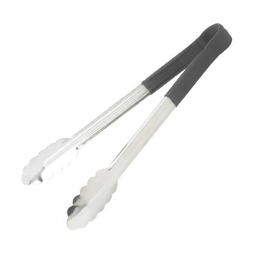 Winco 9in Heat-Resistant Tongs, Black