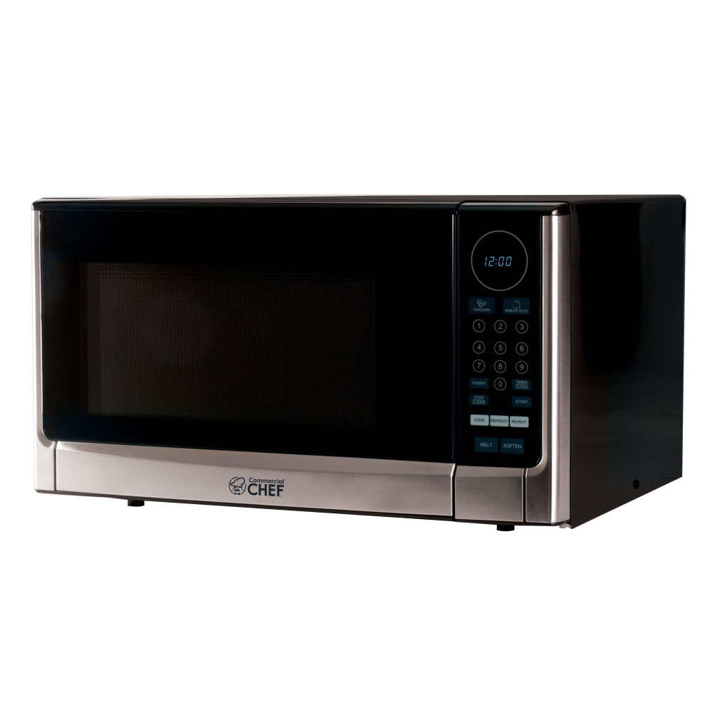 Commercial Chef 1.4 Cu. Ft. Counter-Top Microwave, Silver