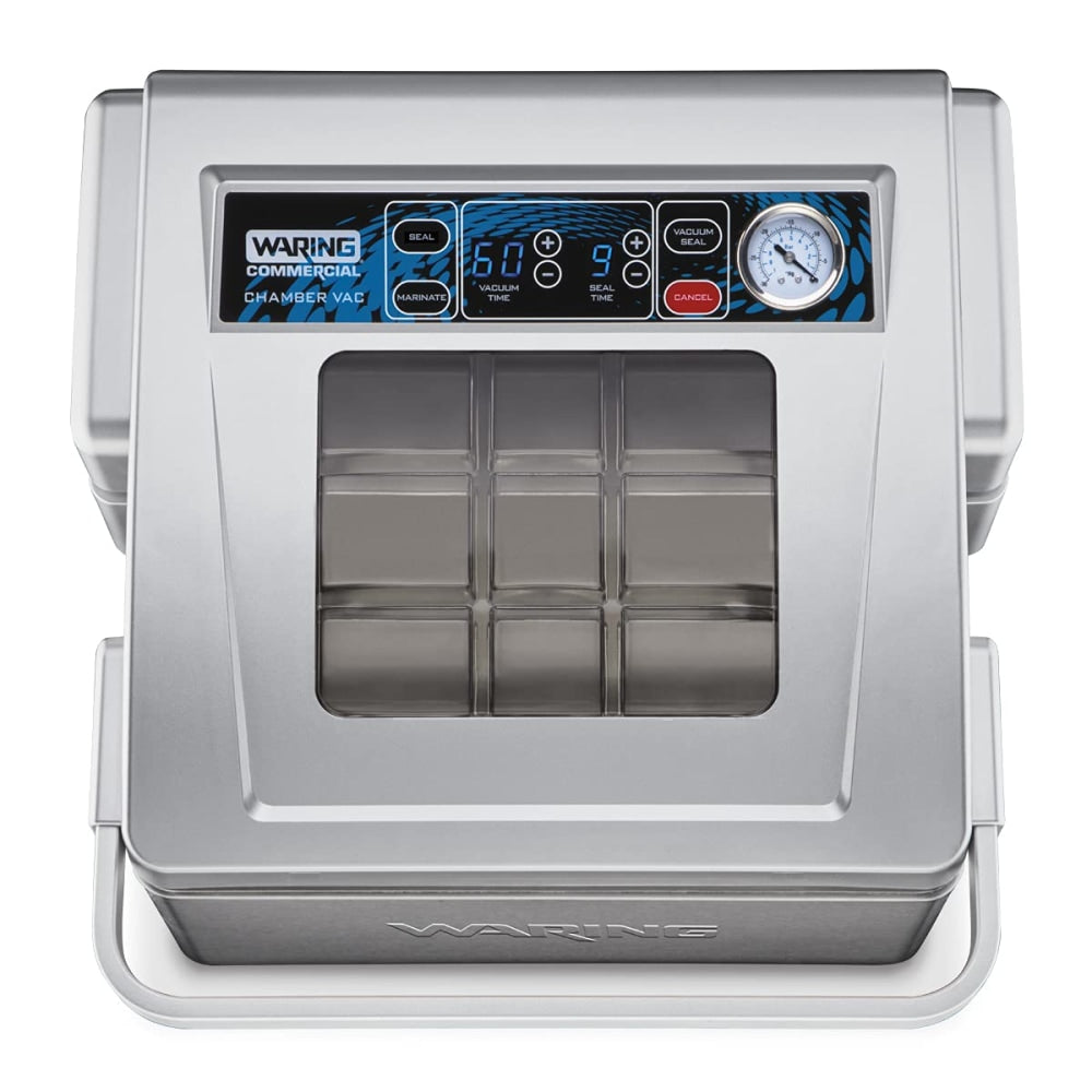 Waring Chamber Vacuum Packaging Machine With 11in Seal Bar, 11inH x 16-1/4inW x 17inD, Silver
