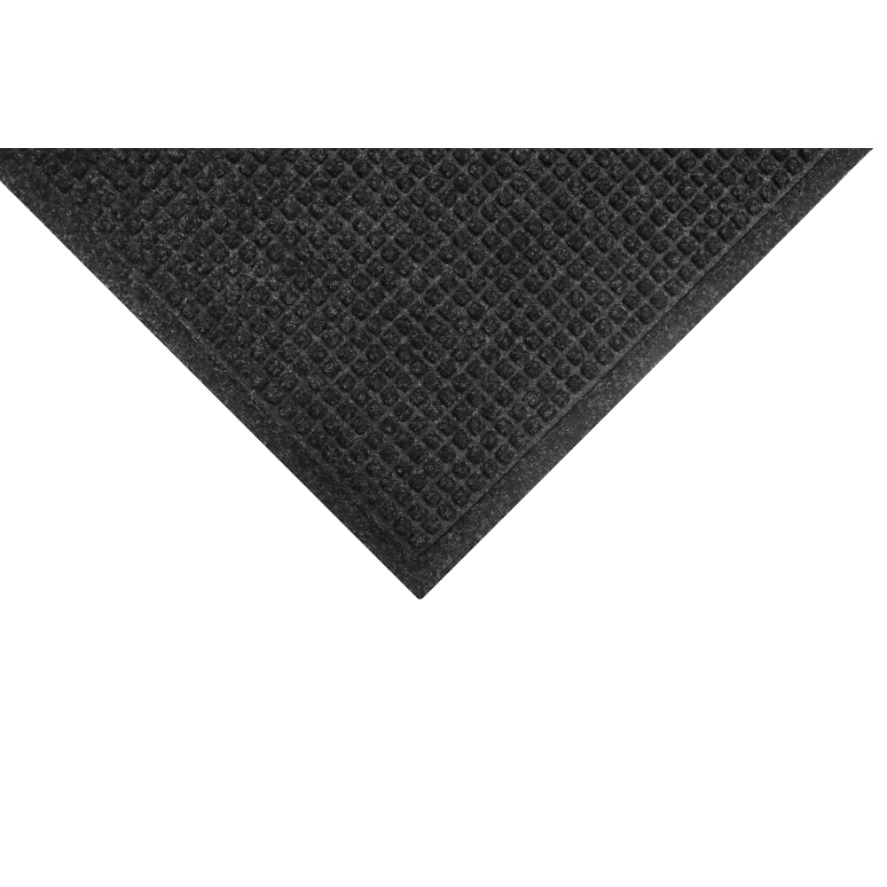M+A Matting Waterhog Squares Fashion Floor Mat, 3ft x 8ft, Charcoal