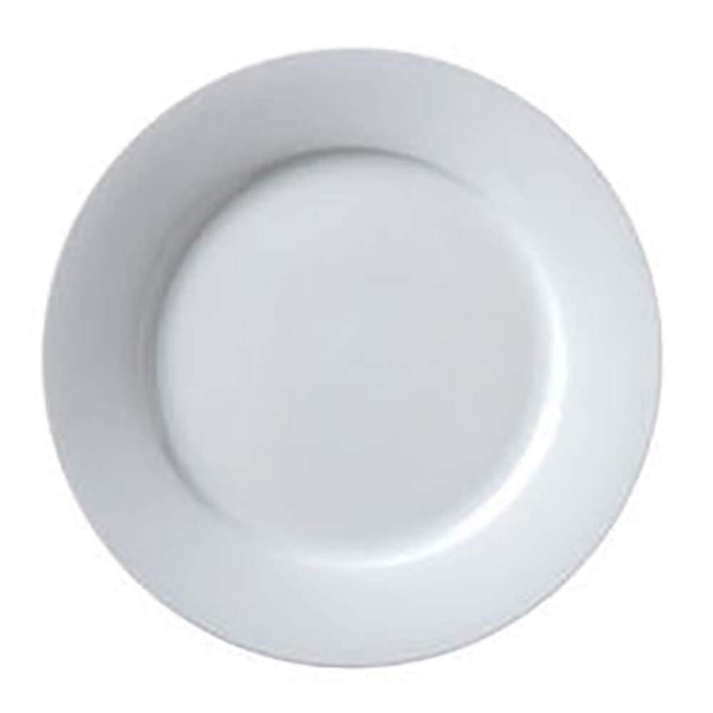 Hoffman Vertex China Ceramic Argyle Collection Rolled Edge Plates, 7-1/4in, Bright White, Case Of 36 Plates