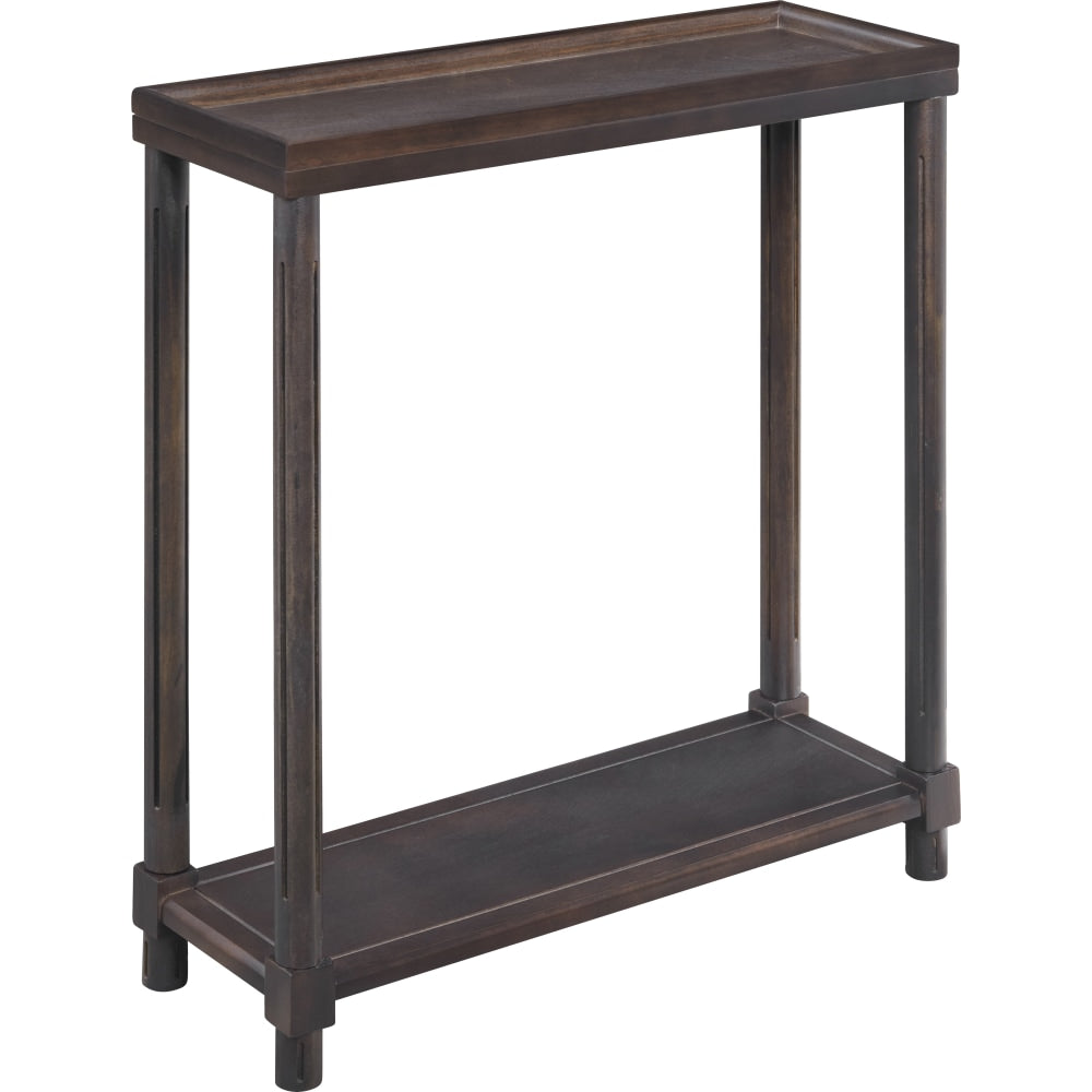 New Ridge Home Goods Harrison Narrow Side Table, 24inH x 22inW x 8inD, Espresso