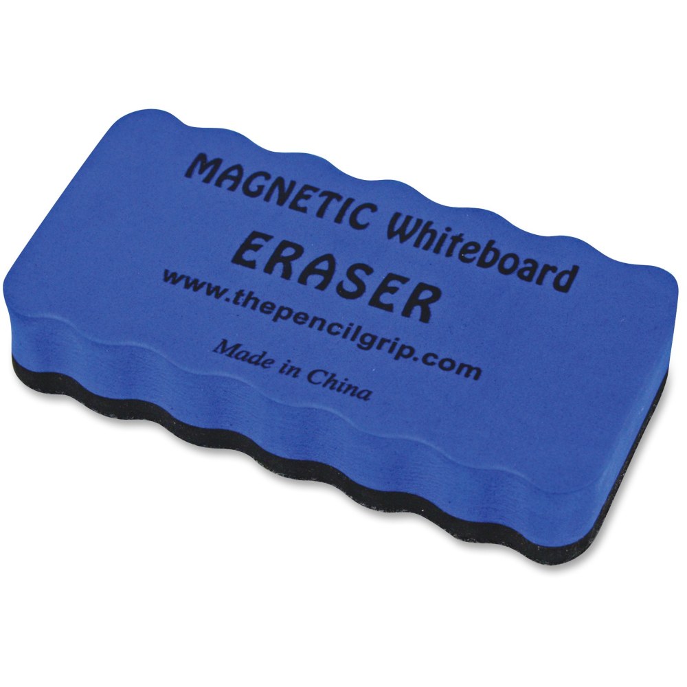 The Pencil Grip Magnetic Whiteboard Eraser, 2in x 4in, Blue