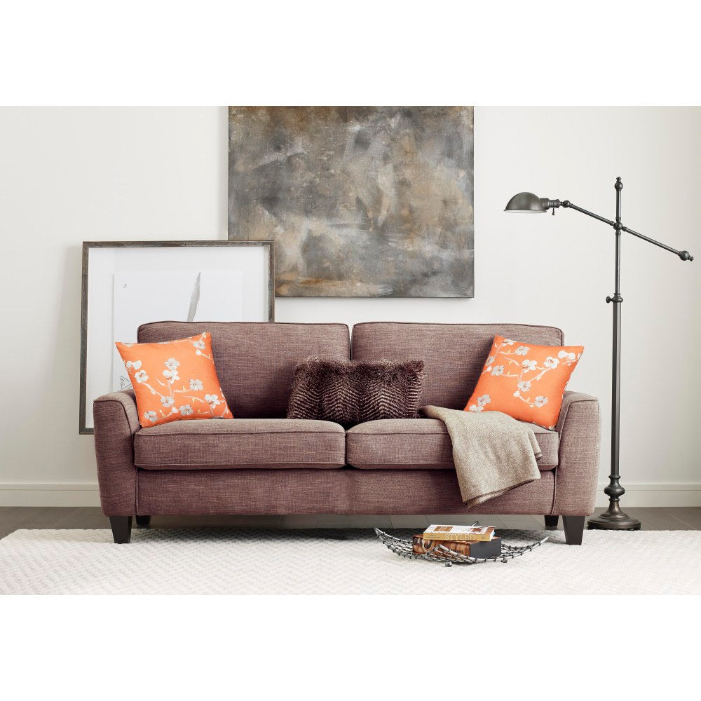 Serta Astoria Deep-Seating Sofa, 73in, Tan/Espresso