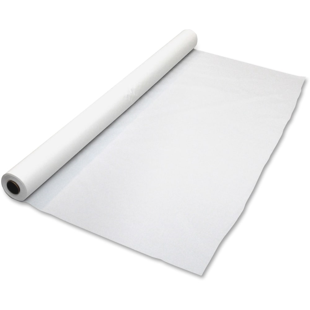 Table-Mate Table Set Plastic Banquet Roll, Rectangular, 40in x 100ft, White