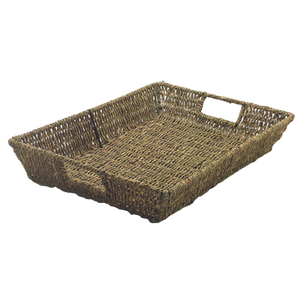 Ready 2 Learn Seagrass Basket, 16in x 12in x 3in, Natural