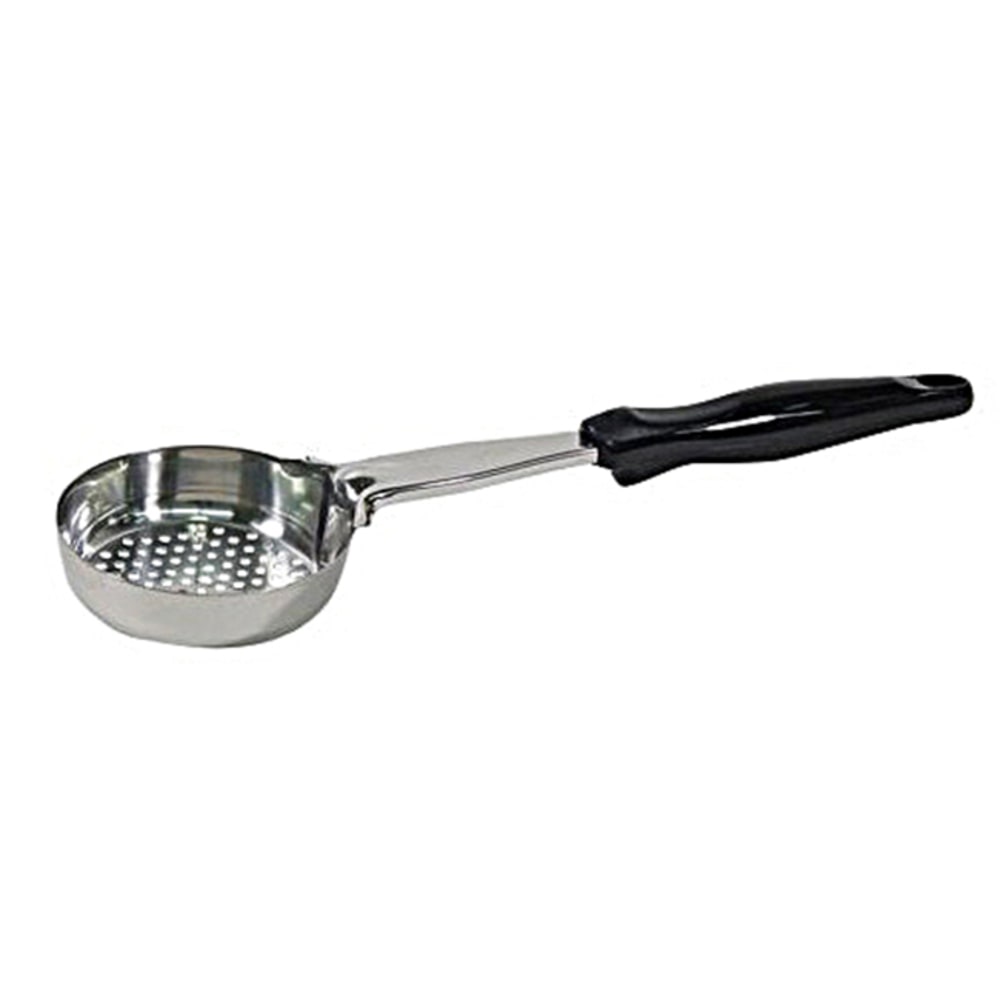 Vollrath Spoodle Perforated Portion Spoon With Antimicrobial Protection, 6 Oz, Black