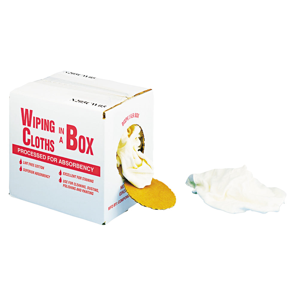 United Facility Supply Multipurpose Reusable Wiping Cloths, Cotton, White, 5 Lb