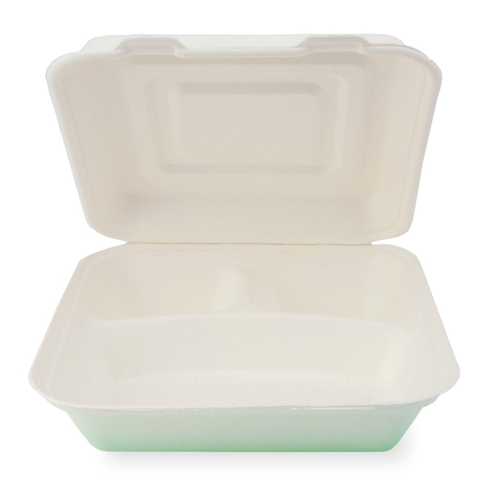 Stalk Market Heavyweight Hinged Containers, 9in x 9in x 3in, Case Of 200 Containers