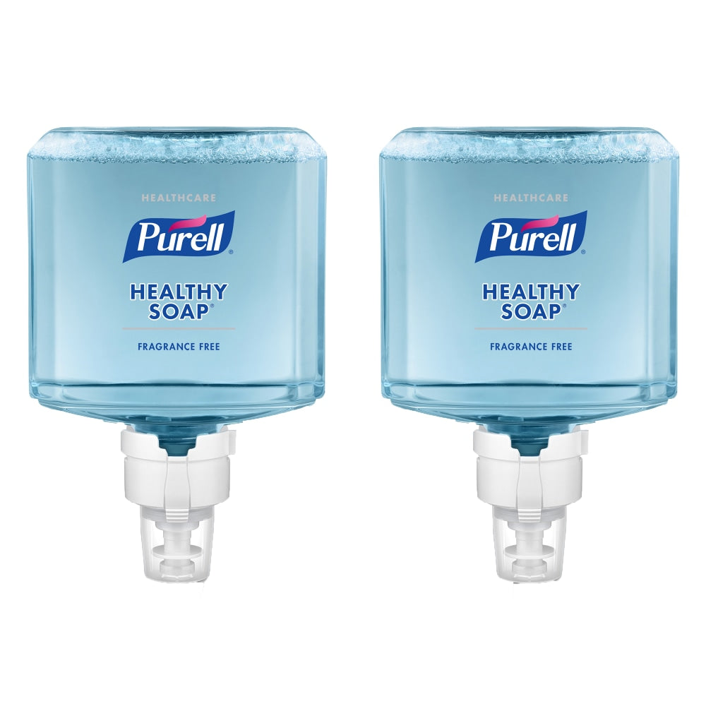 Purell Healthy Gentle & Free Foam Hand Soap, Unscented, 40.57 Oz, Carton Of 2 Bottles
