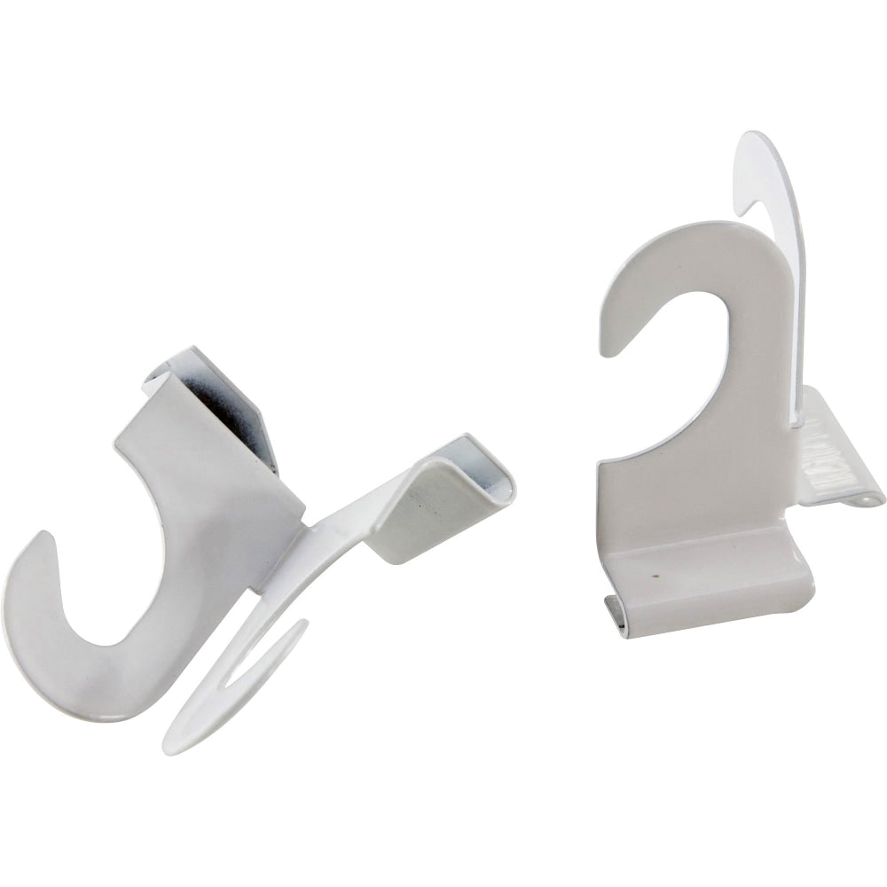 Baumgartens Suspended Ceiling Hooks, White, Pack Of 2