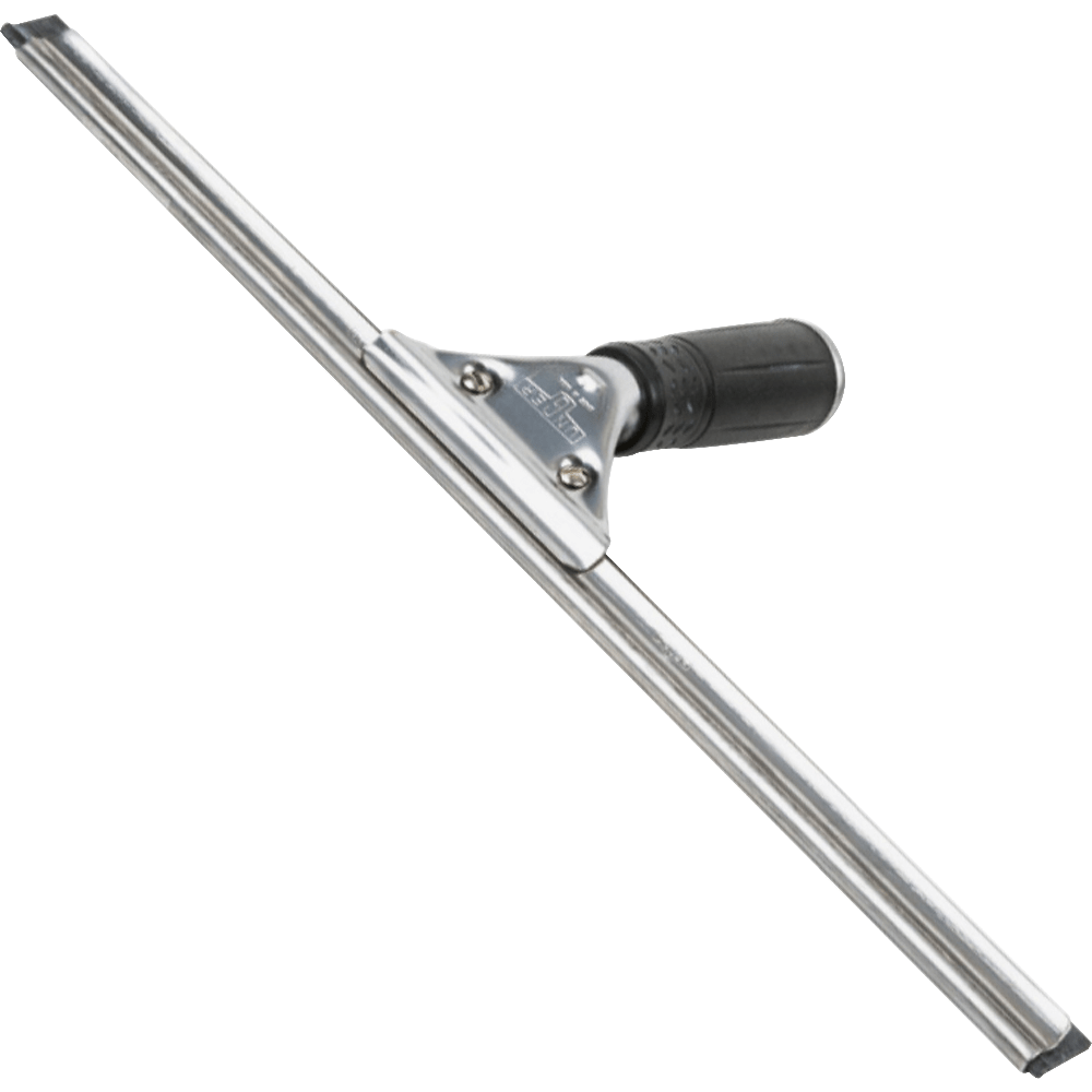 Pro Stainless Steel Window Squeegee, 16in Rubber Blade