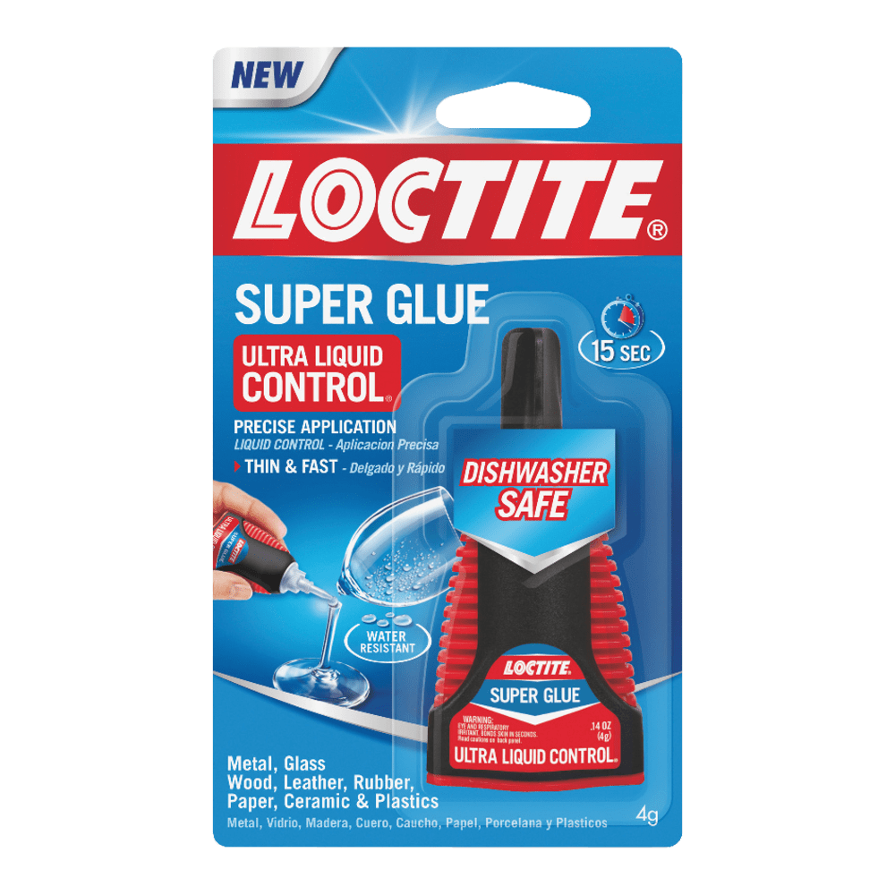 Loctite Ultra Liquid Super Glue With Control Applicator, 0.14 Oz, Clear