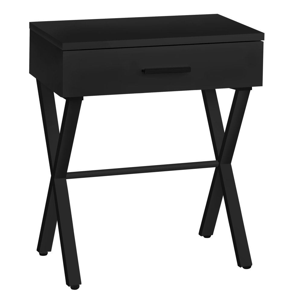 Monarch Specialties Shayne Accent Table, 22-1/4inH x 18-1/4inW x 12inD, Black