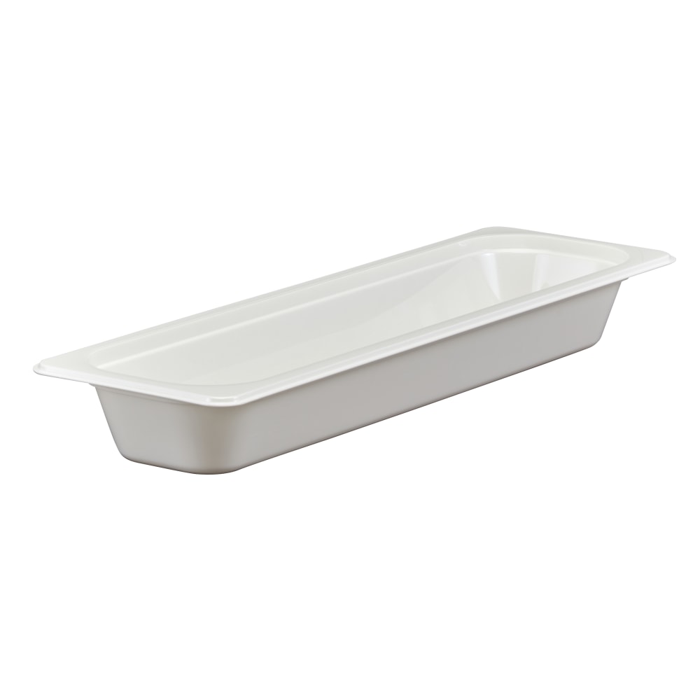 Cambro Camwear GN 1/2 Long 2in Food Pans, White, Set Of 6 Pans