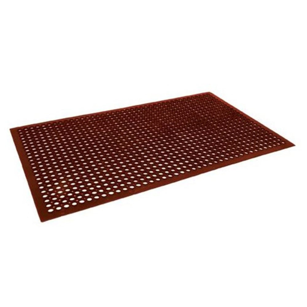 Cactus Mat Co. Floor Mat, 1/2inH x 3ftW x 5-d, Red
