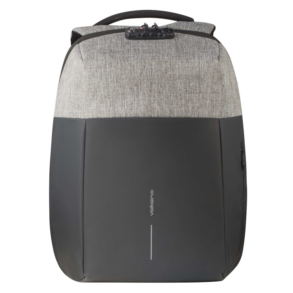 Volkano Smart Deux Backpack With 15.6in Laptop Pocket, Light Charcoal