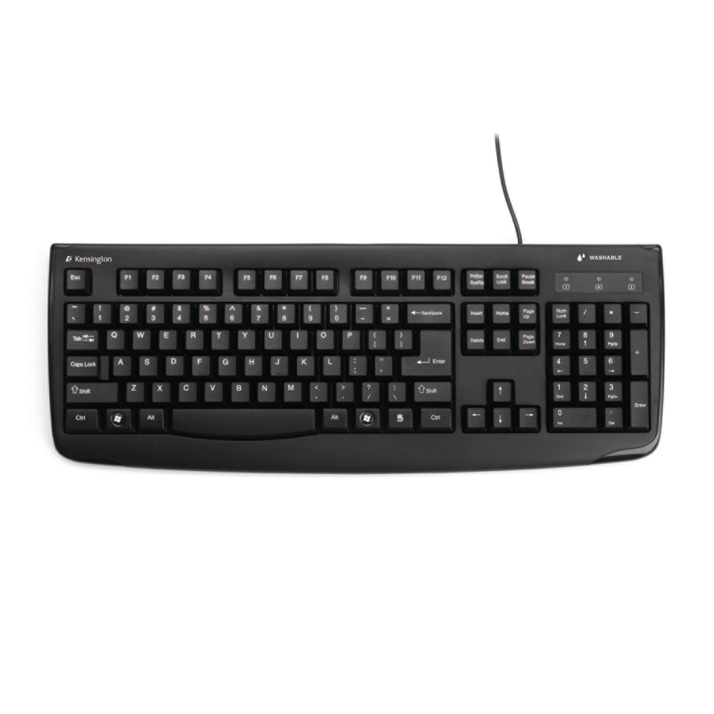 Kensington Pro Fit Washable Keyboard, Black