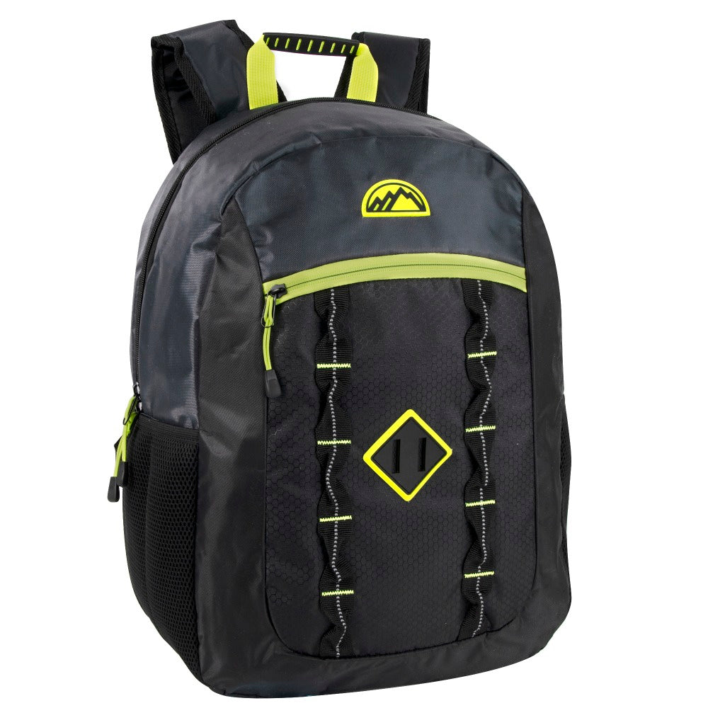 Mountain Edge Deluxe Backpack With 17in Laptop Pocket, Gray