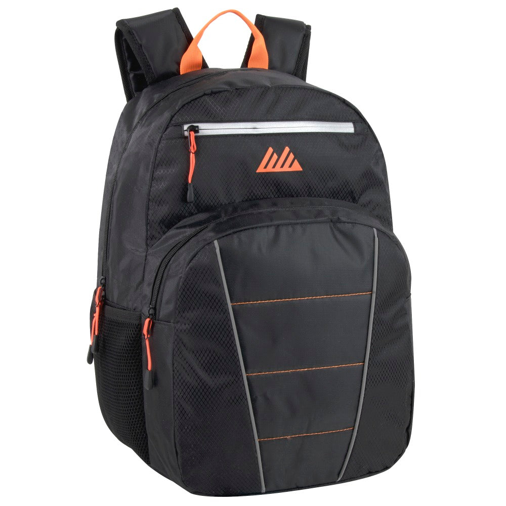 Summit Ridge Backpack With 17in Laptop Pocket, Black