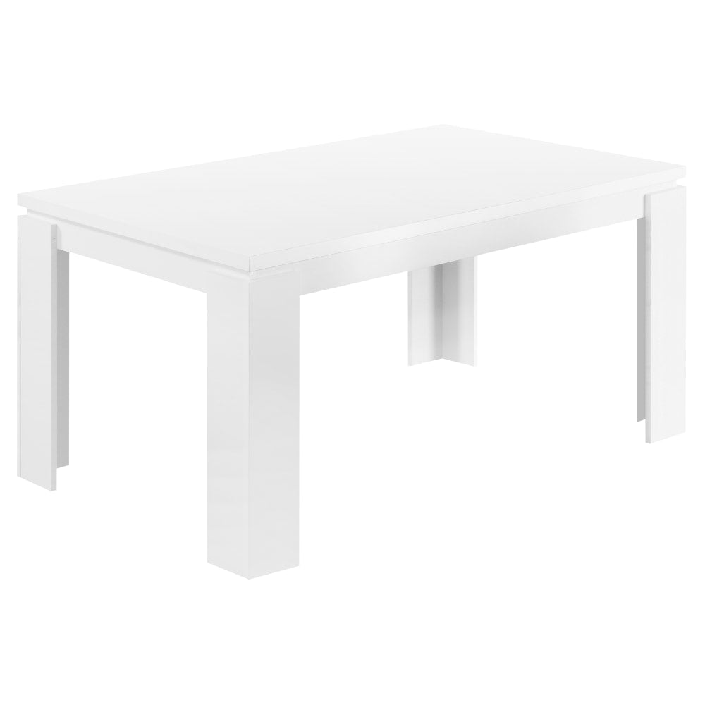 Monarch Specialties Ellie Dining Table, 30-1/2inH x 59inW x 35-1/2inD, White