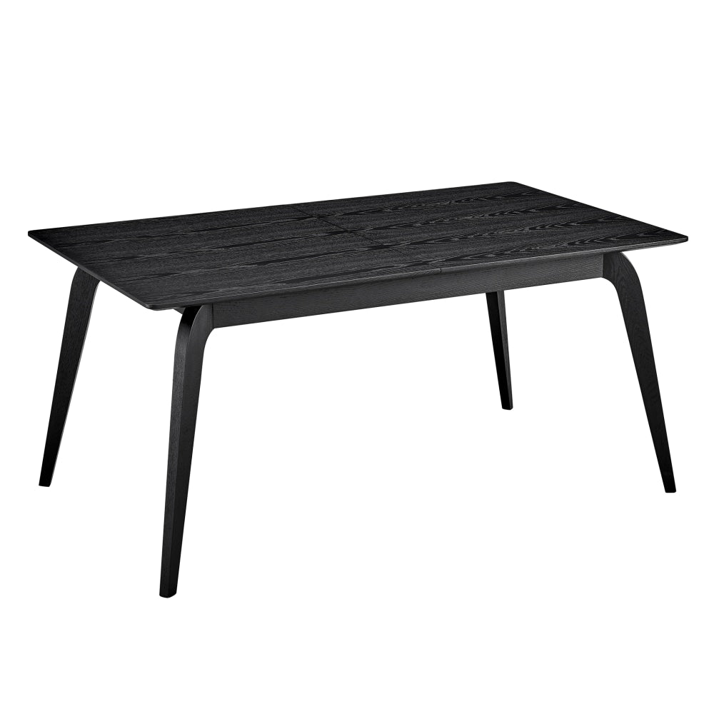 Eurostyle Lawrence Extendable Dining Table, 30inH x 82-1/2inW x 35-1/2inD, Matte Black