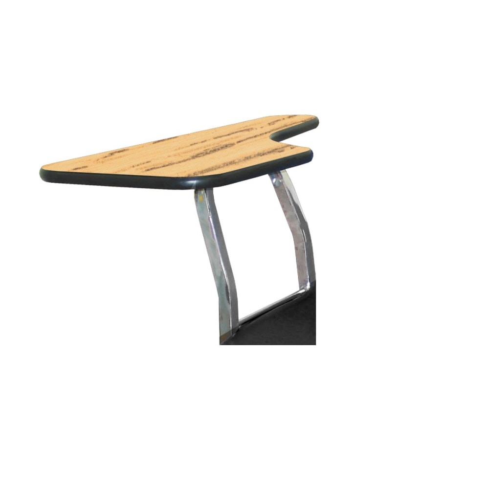 National Public Seating Tablet Arm, For 8100 Polyshell Chairs, Right Hand, Oak
