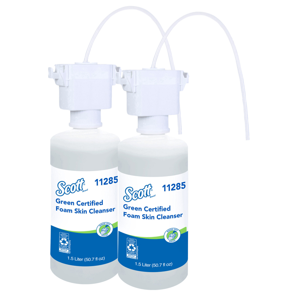 Kleenex Fragrance & Dye Free Foam Skin Cleanser Soap, Vanilla Scent, 64 Oz, Carton Of 2 Bottles